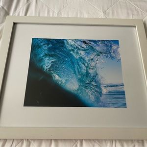 Swami’s Swell 18” X 22” With Mat In White Frame